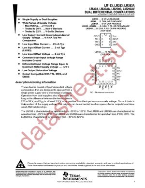 LM2903QDG4 datasheet  